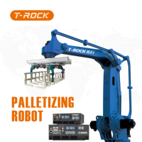 Robot industriel Tuoshi 4 DOF, charge utile de 180 kg, portée de 3155 mm, robot de manutention compact et automatique pour la logistique d'entrepôt