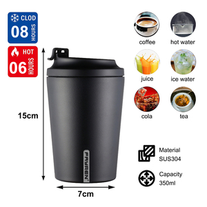 Vaso de acero inoxidable para beber directamente de 380ML a prueba de fugas y mantener el frío gimnasio taza de café al aire libre gimnasio café al aire libre - Product Image 2