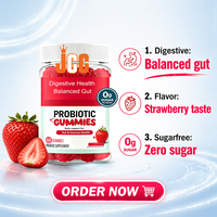 Gummies Probiotiques Véganes OEM pour Femmes Adultes – Soutien à la Santé, Sans Sucre, Équilibre du pH, Contrôle des Odeurs, Soutien de la Flore Intime Naturelle