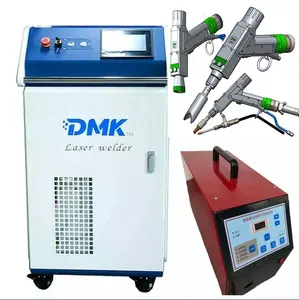 Dmk máquina de solda a laser portátil 3 em 1, 1000w 1500w 2000w fibra laser máquina de solda com função de limpeza de corte