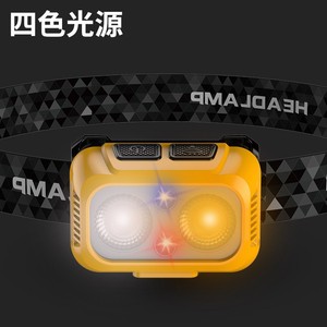 Headlamp Rechargeable LED Outdoor Camping Portable Lightweight with <b>Dimmer</b> Function White Light - Product Image 4