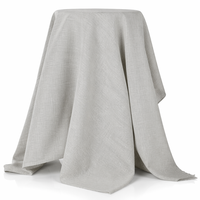 Tissu d'ameublement aspect lin bicolore 270 GSM, largeur 280 cm, 100 % polyester, couleurs et motifs personnalisables