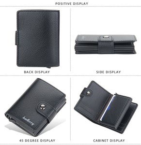 Portefeuille à Double trame automatique, porte-cartes de crédit et cartes d'identité pour femmes et hommes, étui à Protection RFID, Popup nouveau Style - Product Image 3