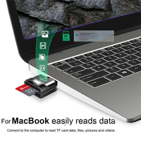 Lector de Tarjetas TF USB Externo Tipo C/Micro, Compatible con IOS/Android/PC/MacBook Tablet, Adaptador OTG, Lector de Tarjetas de Memoria