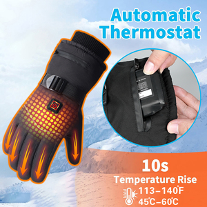 Guantes de Esquí de Invierno Autocalentables Recargables Impermeables y Resistentes al Viento con Dedos Completos Antideslizantes para Snowboard y Senderismo - Product Image 2