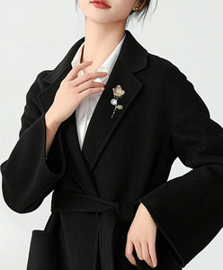 Broche de Alta Gama <span class=keywords><strong>YINI</strong></span> para Mujer, Diseño Floral Elegante, Broche Grande con Perlas de Imitación, Cristales de Estrás y Metal - Product Image 5