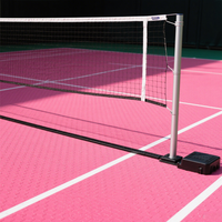 Dalles de terrasse de pickleball de qualité professionnelle avec grille de drainage amovible, surface anti-éblouissement, fournisseur de premier ordre
