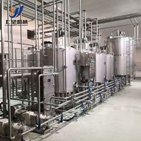 Ligne de production de lait UHT industrielle automatique haute capacité, usine de traitement avec stérilisateur tubulaire aseptique, approuvée ISO