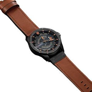CURREN 8301, reloj de cuarzo para hombre de negocios, resistente al agua, calidad, fecha, calendario, correa de cuero, reloj de pulsera, compra a granel, Relojes - Product Image 4