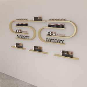 <b>Wall</b>-Mounted Plastic <b>Nail</b> Polish Display Rack for Professional Salon <b>Nail</b> Art DIY Storage and Display - Product Image 3