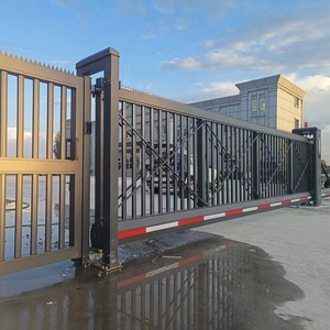 Tự Động Thương Mại Cantilever Trượt Cổng Công Nghiệp Chính Hàng Rào Cổng Xây Dựng Nhà Kho Nhà Máy Nhôm Trượt Cổng - Product Image 6