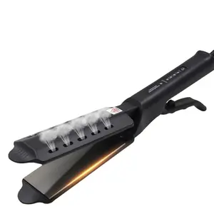 <span class=keywords><strong>Plancha</strong></span> de pelo de hierro plano de titanio <span class=keywords><strong>original</strong></span> profesional portátil negro top diez - Product Image 1