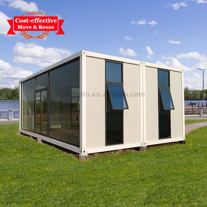 Casa contenedor modular prefabricada, 4 dormitorios, cafetería extensible plegable, uso en Hotel - Product Image 1