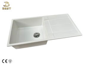 อ่างล้างจานในครัวมาตรฐานพร้อมจานหินควอทซ์ทันสมัยขนาดใหญ่ - Product Image 2