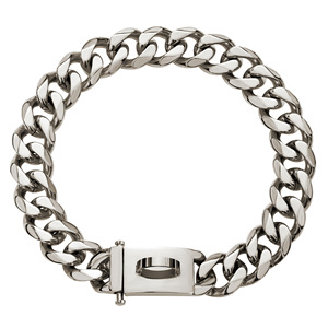 Collier pour <span class=keywords><strong>chien</strong></span> en acier titane 19 mm, chaîne hexagonale polie de type cubain, collier de promenade robuste en acier inoxydable pour grands chiens - Product Image 4
