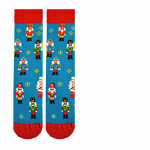 Christmas Toy Patterned Unisex Ankle <b>Socks</b> for New Year's Theme Breathable Daily Use with Digital Print - Product Image 2