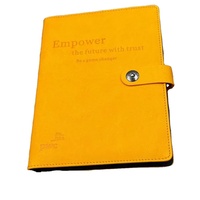 Cuaderno Oficial A5 para Reuniones de Negocios, Juego de Bolígrafos Ejecutivos, Cinta Doble, Papel Rayado de 100 g/m², Hojas Sueltas, Hebilla, Cuero PU, Personalizado
