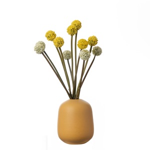 Bouquet de fleurs artificielles CallaFloral jaune et vert en plastique pour décoration intérieure, maison, mariage, artisanat - Product Image 5