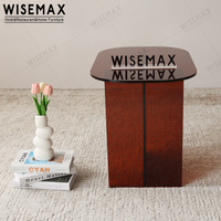 WISEMAX FURNITURE Table basse ovale en acrylique au design nordique contemporain Table centrale combinée pour le salon pour la maison et l'hôtel