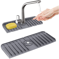 Napperon rectangulaire en silicone moderne et écologique Grand tapis de robinet étanche Carré Durable