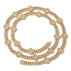 Chaîne cubaine en moissanite VVS1, coupe 8 cœurs et flèches, certifiée GRA, plaqué or 18 carats, argent 925, style Iced Out, choix des influenceurs hip-hop - Product Image 6