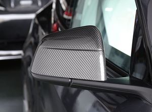Nouvelle version adaptée à la nouvelle version du boîtier de rétroviseur en fibre de carbone sèche pour Tesla Model Y, couvercle de rétroviseur. - Product Image 6