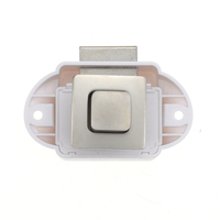 Loquet de meuble à bouton-poussoir YH2954 pour bateau, camping-car, caravane, verrouillage sans clé pour aménagement maritime, alliage de zinc + ABS, finition pulvérisée