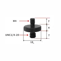 Vis de conversion universelle pour appareil photo, 1/4 mâle vers 3/8 mâle, adaptateur de montage pour trépied et monopode, raccord générique M4 M5 M6 M8 M10