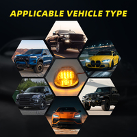 Nuevas luces LED de techo para vehículos, 9, 12, 16 LED, luces de posición para techo de coche, luces LED de techo tipo ratón para camiones, SUV, todoterreno, juego de bombillas.