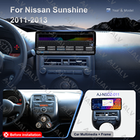 Système multimédia Android 12,3 pouces pour Nissan Sunshine 2011-2013, autoradio GPS avec Carplay et Android Auto