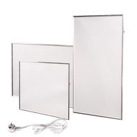 Termostato de Programa Digital LED convector la inercia secundaria 600 W blanco o imágenes personalizadas calentadores de habitación de cristal de carbono