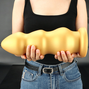Jouet <span class=keywords><strong>anal</strong></span> géant en or extra large et doux pour hommes et femmes, pour le fisting, énorme et épais, pour adultes. - Product Image 3