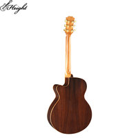 40 \ "OM Solid Top Cutaway Guitare acoustique en bois massif avec finition en épicéa de Sitka en palissandre