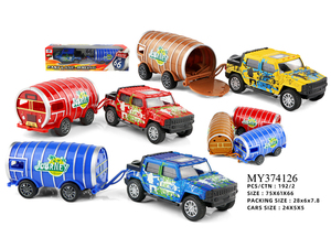 Cadeau du Nouvel An 2026, <span class=keywords><strong>voiture</strong></span> en alliage 1:36, Mustang, <span class=keywords><strong>voiture</strong></span> de police, remorque, <span class=keywords><strong>caravane</strong></span>, portes ouvrables, <span class=keywords><strong>voiture</strong></span> miniature à tirer en arrière, jouets pour enfants - Product Image 6