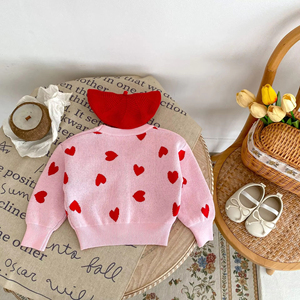 Winter Toddler Girls Long Sleeves Cute Warm Sweater Top Cotton Crew Neck Clothes <strong>Newborn</strong> Baby Girl <strong>Knitted</strong> <strong>Cardigan</strong> - Product Image 5
