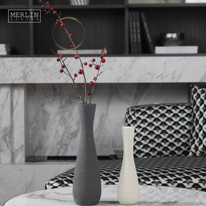 Jarrón de cerámica Merlin Living, artesanía de cuerda, <span class=keywords><strong>minimalista</strong></span>, nórdico, mate, estilo Pastoral, decoración moderna para el hogar - Product Image 4