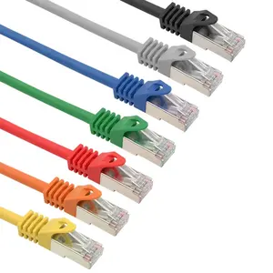 Cable Lan de alta velocidad Cat5e/Cat6/Cat7/Cat8 SSTP SFTP, Cable de parche Cat 6 con enchufe Rj45, 0,5-50m