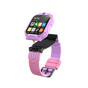 4G SIM kart Video çağrı Android çocuklar akıllı saat kamera rotasyon asılı boyun GPS konumlandırma öğrenci telefon izle - Product Image 4