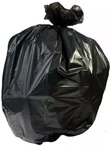 Black Recycling Garbage Bags, 100 Bags Per Roll, 1 Mil Thick (0.001 Inch), 24 x 33 Inches (Width x Height), Includes Wire Ties - Product Image 3