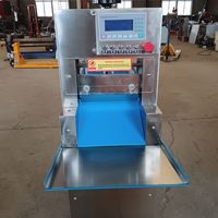 Machine à trancher la viande congelée automatique CNC robuste, capacité élevée de 20 à 500 kg/h, pour couper le bœuf et le mouton en rouleaux