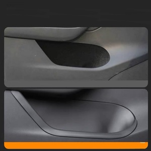 Boîte de rangement arrière en nylon pour Model 3/Y, rainure de porte - 24 nouveaux designs, accessoires intérieurs de voiture - Product Image 4