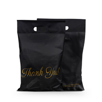 Buena calidad, Color rosa, gracias, bolsa de correo de polietileno con asa, franqueo, mensajería, Polymailer, bolsa de envío para ropa