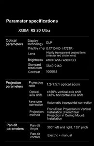 XGIMI เครื่องฉายอัจฉริยะ5200แสงจ้า, เครื่องฉายอัจฉริยะแอนดรอยด์11 4K ความสว่าง5700ลูเมน<span class=keywords><strong>10000</strong></span>:1ความคมชัด - Product Image 6