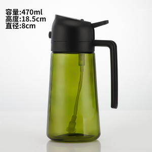 Logo personalizzato 16oz/470ml 2 in 1 vetro olio d'oliva Mister spruzzatore Dispenser bottiglia Spray per cucina - Product Image 2