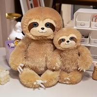 Peluche paresseux lestée Kinqee avec logo personnalisé, adorable jouet en peluche chauffant au micro-ondes à la lavande