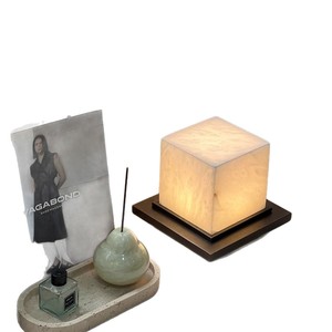 <b>Portable</b> Rechargeable Marble <b>Table</b> Lamp Touch Control LED Cordless For Bedroom Desk Hotel Use - Product Image 5