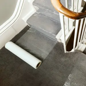 1.5英寸小尺寸纸管透明地毯地板保护膜用于地毯表面保护