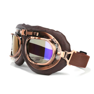 スポーツグラスオープンフェイスハーフフェイスオートバイヘルメットゴーグルモトクロスアイウェア卸売ヴィンテージレトロハーレーオートバイゴーグル - Product Image 3