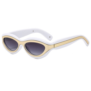 Gafas de Sol Cat Eye con Montura Completa, Protección UV400, Retro, Unisex, para Exteriores, Moda - Product Image 5