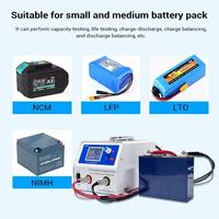 Probador de Capacidad de Batería HT-BCT10A30V 1-30V 0.5-10A Carga/Descarga Precisión del 0.1% hasta 9999 Ciclos para LFP NCM LTO Software para PC
